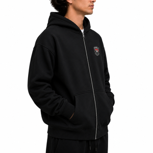 Sudadera con Capucha Personalizada, 100% Algodón, Tejido Grueso, con Cierre, Estilo Oversize, Color Sólido, Informal, de Invierno, Unisex, Transpirable y Ecológica - Product Image 4