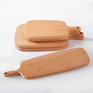 Planche à découper en bois avec poignée, planche à découper en bois, plateau de service pour fruits, pain, pizza - Product Image 6