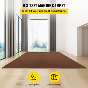 Tappeto Marino Impermeabile Marrone Scuro 6 X 18 ft, per Interni/Esterni, Rivestimento per Barche - Product Image 2