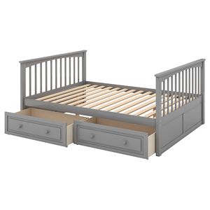 Letto a Castello Convertibile Matrimoniale con Cassetti Grigio - Letti per Bambini (Vecchio SKU SM000241AAE 1) - Product Image 6
