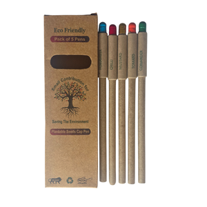 Bolígrafos de Papel con Cápsula de Semillas Plantables, Producto Ecológico que Crecerá en Hierbas o Flores Después de Usarse - Product Image 5