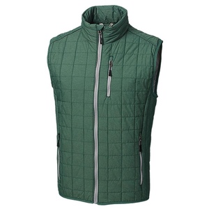 <b>Mens</b> Windproof Quilted Vest <b>Jacket</b> For <b>Men</b> With Full Zip Front And <b>Warm</b> Insulated Fabric Design - Product Image 3