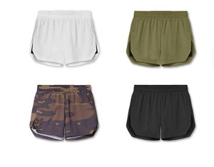 Shorts de sport pour homme, taille haute, en toile 100% coton, à séchage rapide, avec poche cachée - Product Image 5