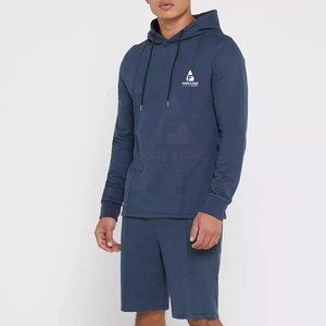 Design Your Own <b>Long</b> Sleeves Hoodie <b>Shorts</b> Set Best Price OEM Design <b>Men</b> Hoodie <b>Shorts</b> Set - Product Image 5
