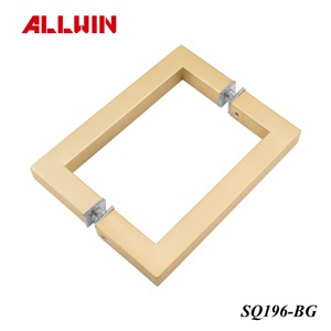 Manija Moderna de Acero Inoxidable para Puerta de Vidrio Cuadrada, Soluciones de Diseño Gráfico y Modelo 3D para Edificios de Oficinas SQ196 - Product Image 2