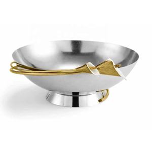 Cuenco para servir de acero inoxidable y latón, cuenco para nueces de acero inoxidable hecho a mano, decoración perfecta para la cocina del hogar, precio al por mayor - Product Image 2