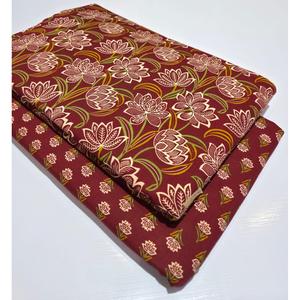 ผ้าฝ้ายแท้พรีเมียม 60x60 ลายพิมพ์ไจปุรี กว้าง 44 นิ้ว ความยาวขั้นต่ำ 10 เมตร-[5 เมตรด้านบน+5 เมตรด้านล่าง] - Product Image 1