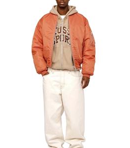 แจ็กเก็ตบอมเบอร์ย้อนยุคผ้าโพลีเอสเตอร์ปักลายสไตล์ฮิปฮอปเสื้อคลุมฤดูหนาว - Product Image 5