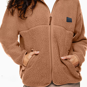 <b>Women's</b> Polar Fleece Jacket Thermal Lining <b>Lightweight</b> Windproof Eco-Friendly Nylon Zip Outerwear Fashion <b>Coat</b> - Product Image 5