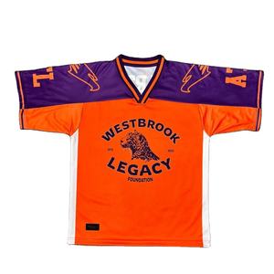 เสื้อฟุตบอลตาข่ายพิมพ์ลายแบบซับลิเมชั่น แห้งเร็ว ผลิตจากโพลีเอสเตอร์/คอตตอน ทรงปกติ  รับสกรีนโลโก้ทีม แขนสั้น สำหรับผู้ใหญ่ - Product Image 1