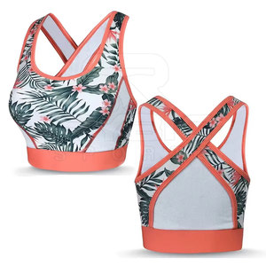 Soutien-gorge de sport sublimé à maintien élevé pour la gym et la course à pied, soutien-gorge dos nageur antidérapant pour femme, tissu à séchage rapide et anti-humidité - Product Image 5