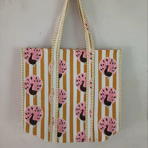 Sac fourre-tout matelassé en coton grande taille pour femme, avec fermeture éclair, idéal pour les voyages, couleur unie, collection Printemps-Été - Product Image 1