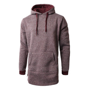 Sweat-shirts à capuche longs et amples pour hommes, en polyester/coton, de qualité supérieure, décontractés, pour l'hiver, style streetwear - Product Image 1