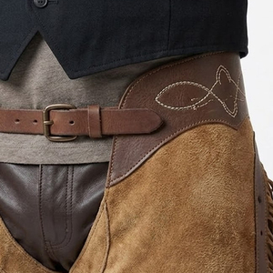 Chaps en daim authentiques pour l'équitation, longueur intégrale, ajustement personnalisé, détails renforcés, production OEM en gros - Product Image 4