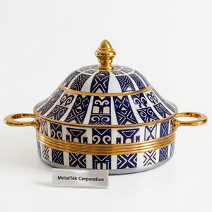 Casserole de luxe en acier inoxydable, style arabe, avec isolation thermique, chauffe-plats, ensemble de service, boîte chauffante pour la maison et l'hôtel - Product Image 1