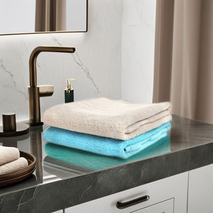 Toallas faciales de lujo de algodón egipcio con alta absorción de agua personalizadas, venta al por mayor en la India para baño de hotel en casa. - Product Image 1