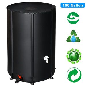 Serbatoio Pieghevole per Raccolta Acqua Piovana da 100 Galloni, Nero, Attrezzo da Giardinaggio - Product Image 6