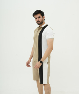Wholesale Men Summer Shirt and Shorts <b>Set</b> Casual 2 Piece Matching Outfit Custom Logo Men Two Piece Shirt Shorts <b>Set</b> Streetwear - Product Image 1