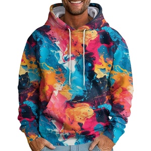 Men's Plus Size 100% Cotton Fleece Winter Loose Front Hoodie Silk Screen Printing Quick Dry Breathable Solid Hip Hop Streetwear - Product Image 1