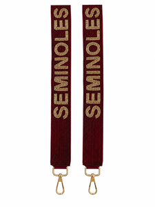 Custom Handmade Glass Beaded Florida State Seminoles Shoulder <b>Bag</b> <b>Strap</b> Purse <b>Strap</b> <b>Replacement</b> OEM ODM Wholesale - Product Image 4