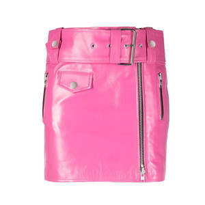 Falda de cuero genuino para damas, muy vendida, de los mejores fabricantes, falda de cuero de moda para mujer - Product Image 1