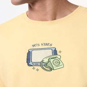 Camiseta de Algodón de 230g, Cuello Redondo, Manga Corta, Color Sólido, Estilo Casual, Holgada, para Usar como Capa Base - Product Image 4