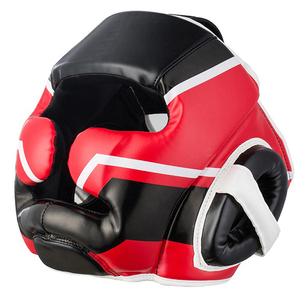 Protège-tête de boxe personnalisé avec logo, en cuir souple, rembourrage en mousse EVA, réglable, respirant, protection intégrale du visage, élégant - Product Image 2