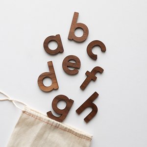 Lettres décoratives en bois petit alphabet en bois abc lettre pour tenture murale avec tailles et polices personnalisables - Product Image 4