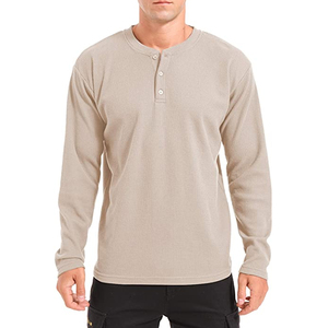New <b>Men's</b> Long Sleeve Solid Color Cotton Jersey T-Shirt O-Neck Regular Fit Casual Style - Product Image 5