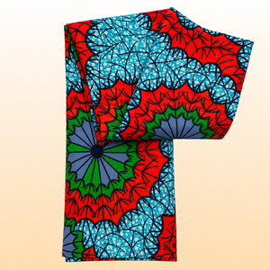 Wax Print African Ankara Fashion Fabric 100% Polyester Warp Breathable Eco-Friendly OEM Apparel Garment for Girls Wholesale - Product Image 3