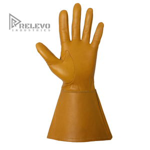 Guantes de Cuero Unisex, Cuero Genuino, Suaves, Transpirables, Cómodos, Logotipo Personalizado Disponible en la Parte Delantera y Trasera, Cualquier Color, RELEVO - Product Image 6