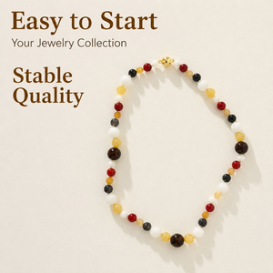Collier de créateur personnalisé à faible MOQ, perles de pierres précieuses naturelles, idéal pour les boutiques de cadeaux <span class=keywords><strong>et</strong></span> la bijouterie - Product Image 4