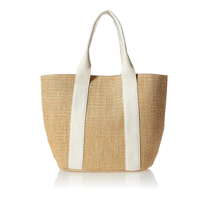 Sac fourre-tout en paille grande capacité personnalisé pour femme, sac de plage d'été, sac à bandoulière tissé à la main, sac fourre-tout en raphia écologique, tendance - Product Image 1