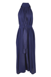 ชุดเดรสผ้าฝ้ายเนื้อบางเบา ทรงหลวม คอวี แขนบาน ยาวคลุมเท้า สีพื้น เหมาะสำหรับใส่ไปชายหาด ฤดูร้อน รับผลิตแบบ OEM - Product Image 4