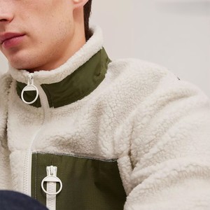 OEM New Design Full Zipper Polar Fleece <b>Warm</b> Winter <b>Jackets</b> Stand Collar Fluffy Durable Fabric Men's Wear Sherpa Fleece <b>Jackets</b> - Product Image 4