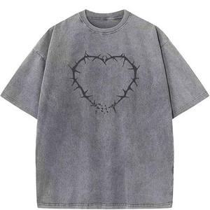 เสื้อยืดผู้ชายไซส์ใหญ่ สีดำ ผ้าฝ้าย พิมพ์ลายใยแมงมุม แขนสั้น สไตล์ลำลอง เสื้อฤดูร้อน ผ้าถักย้อมสีพื้น - Product Image 5