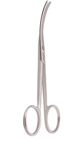 Tijeras de enucleación de punto de seguridad, Instrumentos dentales quirúrgicos de acero inoxidable, medio curvado, recto - Product Image 2