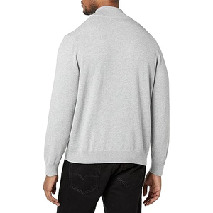 Men's Women's Streetwear Half Zip Sweatshirt Oversized <b>Mock</b> <b>Neck</b> Plain Cotton Pullover <b>Top</b> - Product Image 4