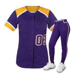 Uniforme de Softbol Ligero y Transpirable de Poliéster con Control de Humedad para Mujeres Adultas, Diseño Moderno para Juego Activo - Product Image 4