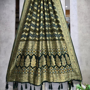 Dupatta de georgette pura, la más vendida, con bordado a mano, estilo étnico, para bodas y fiestas, pañuelo para mujer, venta al por mayor, proveedor OEM, India. - Product Image 1