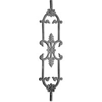 Balustre en fonte pour escalier, détails décoratifs, espaces traditionnels et contemporains, support de garde-corps en métal, fer durable