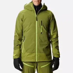 Custom Men's Snow Wear Clothing Breathable Hoodie Ski Suit Waterproof Snowboard Jacket Warm Winter Ski Jacket