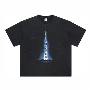 เสื้อยืดผู้ชายสไตล์อเมริกันวินเทจ ขายส่ง ลายกราฟิก พิมพ์ลายสตรีทสไตล์ ทรงปกติ 250GSM ผ้าฝ้าย 100% คุณภาพสูง - Product Image 6