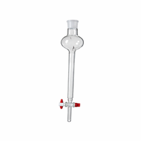 MAYALAB Réservoir de solvant transparent en verre borosilicaté avec robinet PTFE, boule de stockage, colonne de chromatographie, ouverture sous pression, OEM