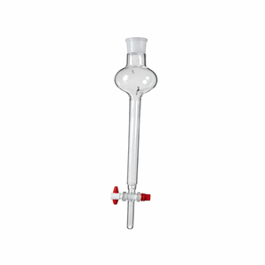 Depósito de Solvente de Vidrio Borosilicato con Grifo de PTFE para Columna de Cromatografía Flash Abierta con Bola de Presión OEM - Product Image 1