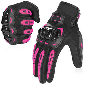 Guantes de Motocicleta de Alta Calidad, Cómodos, Multicolores, de Cuero, de Secado Rápido, Resistentes al Viento, con Etiqueta Personalizada y Diseño Especial - Product Image 1