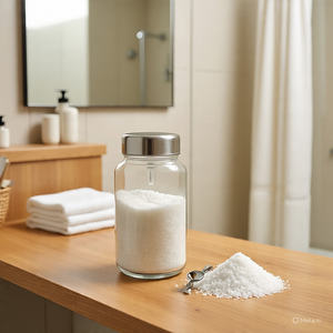 Cristaux de sel de bain détoxifiants à la lavande de l'Himalaya, sculptés dans la pierre, à l'essence pure, écologiques, design moderne, arôme apaisant, Fête des Mères - Product Image 3