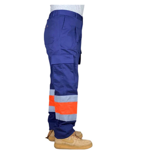 Pantalon de travail léger haute visibilité pour homme, printemps-été, avec poches cargo, respirant et réfléchissant - Product Image 4