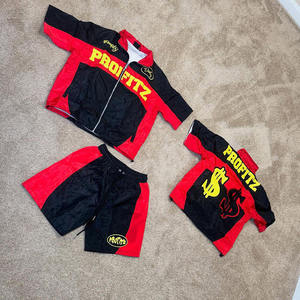 Custom Logo <b>Zip</b> <b>up</b> Nylon Polyester <b>Polo</b> Shirt 2 Piece Set Cargo Shorts Suit Men Windbreaker Tshirts Short Set Tracksuit for Men - Product Image 4