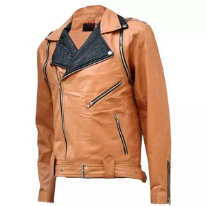 Production en gros de vestes en cuir pour enfants, manteau en cuir classique, logo personnalisé, service OEM pour les grossistes en vêtements pour enfants - Product Image 1